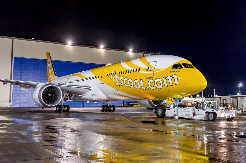 Nice photo of Scoot 787-9. and an article about the routes the plane will s...