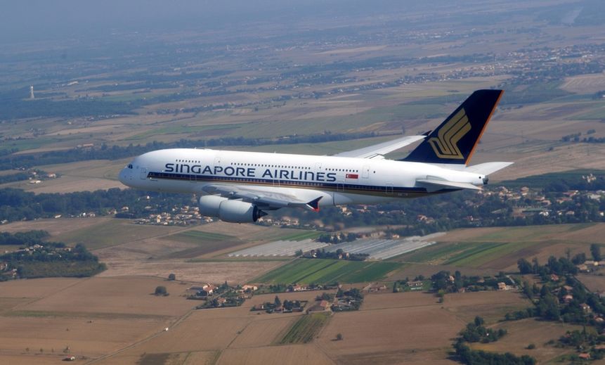 One of Singapore Airlines' briefly grounded A380s