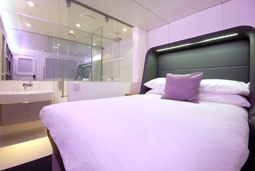 Inside a Yotel 'premium' cabin