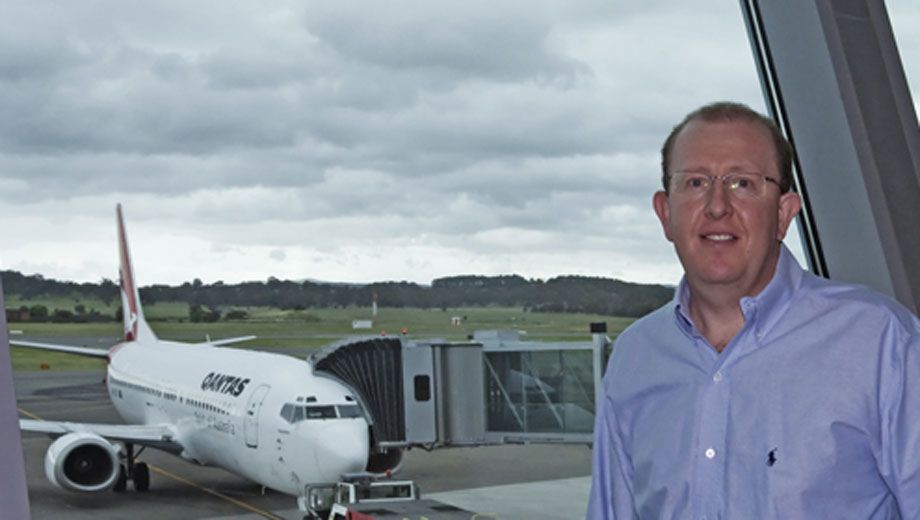 Canberra Airport chief Stephen Byron expects international services from late 2012