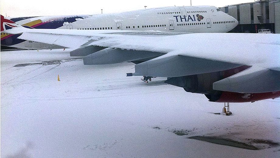Australian business travellers stuck in the UK are anxiously trying to get back to their families for Christmas.
