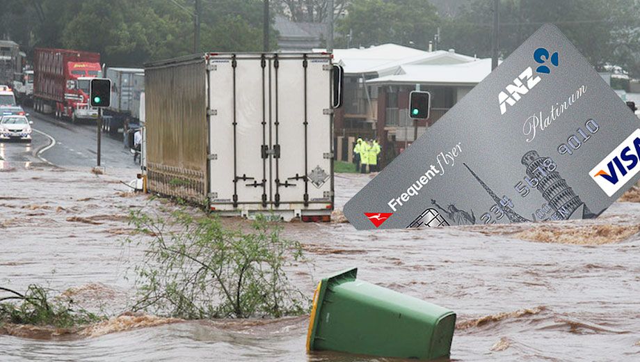 Travel insurance provided free with your credit card may help you recover cancellation fees due to the Brisbane floods.