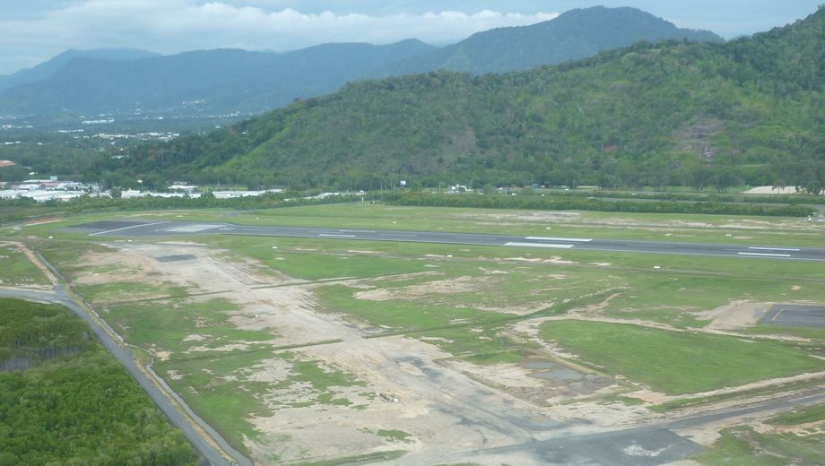 Cairns Airport is just a stone's throw from the sea, with runways on sand: expect it to be seriously affected by Tropical Cyclone Yasi. (Picture: Richard Thomas)