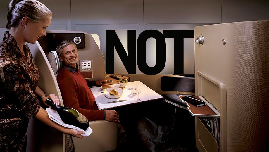 Welcome to not first class.
