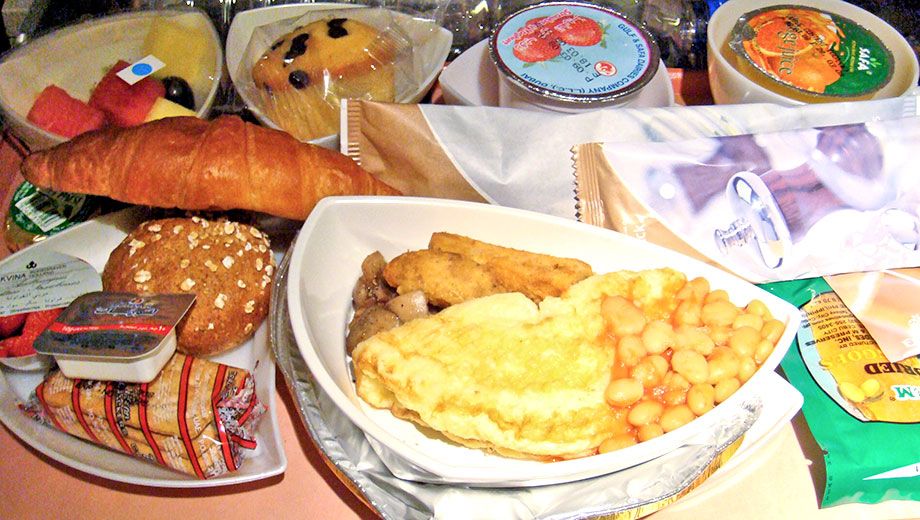 Emirates has particularly generous meals in economy, it appears.