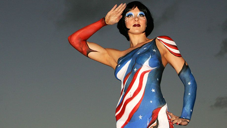 Virgin Blue staff are standing ready to salute the airline's new name...