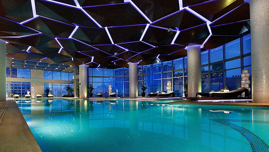 The hotel promises to broadcast music underwater for guests relaxing at its swimming pool.