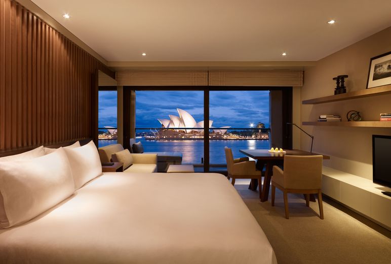 Room with a view: one of the aptly-named Opera Rooms at the Park Hyatt Sydney