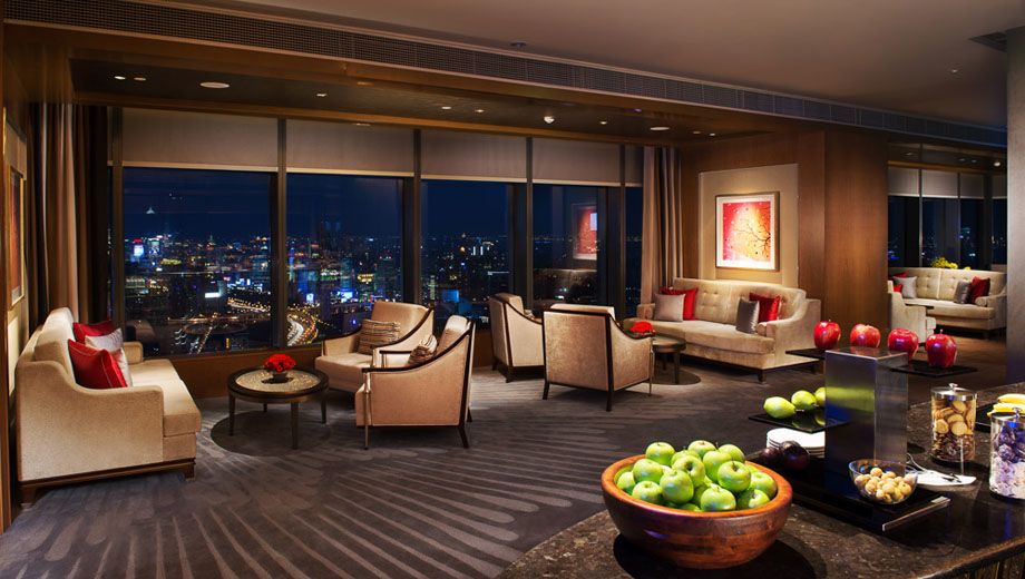 Enjoy the view from the Jing An Shangri-La, West Shanghai's Horizon Lounge...