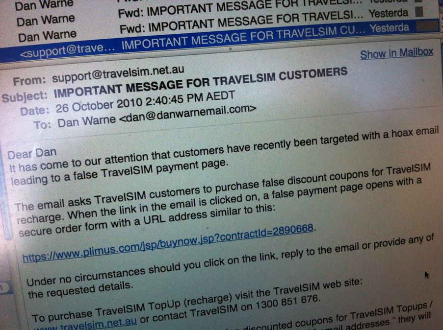 TravelSIM customers scammed