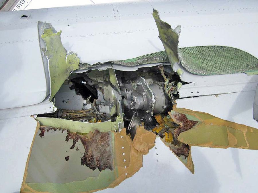 Leaked photos: Qantas A380 damage