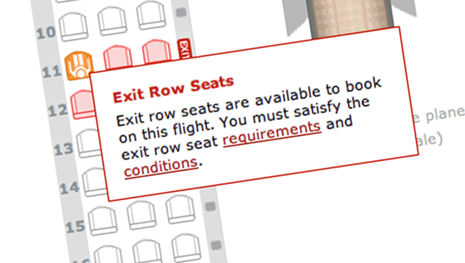 Qantas giving out free exit row seats