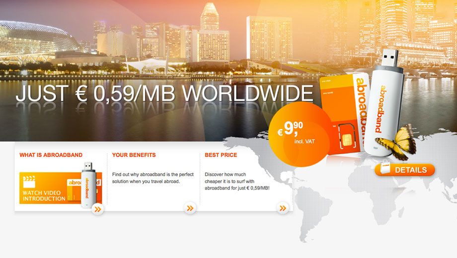 Abroadband: data roaming in 50 countries for 81c/MB