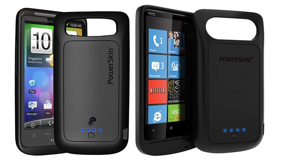 PowerSkins: battery extenders for HTC, Samsung, Blackberry phones