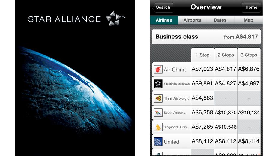 App review: Star Alliance FareFinder for iPhone + iPad