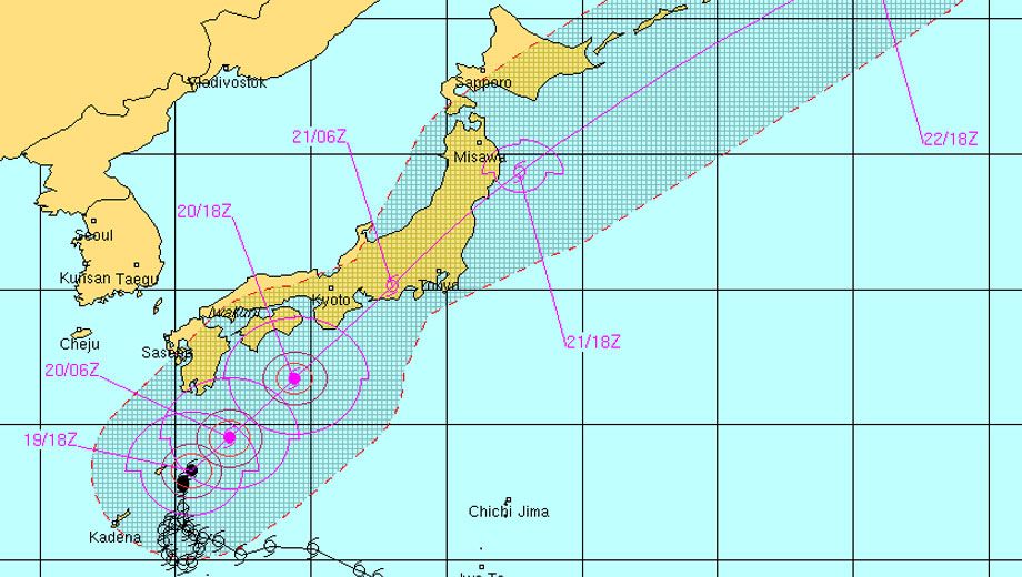MAP: Typhoon Roke to disrupt Japan, flights to Osaka, Tokyo today