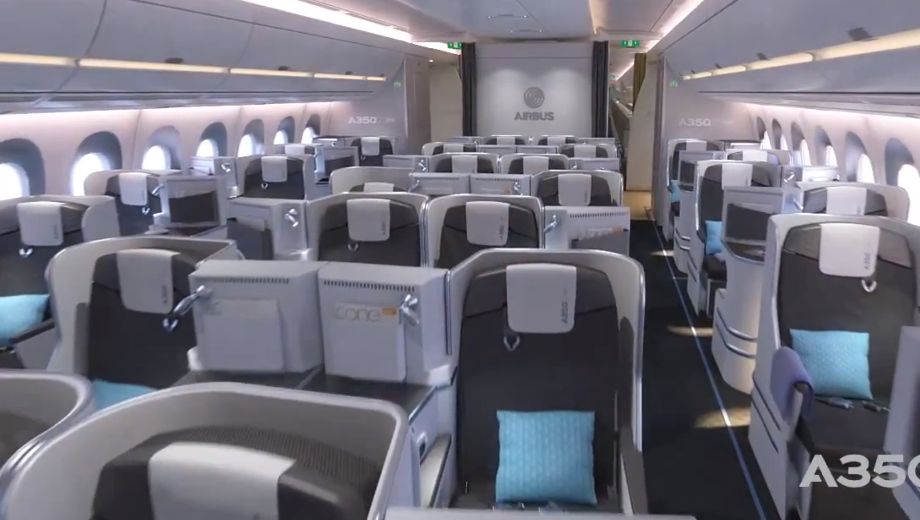 PHOTOS: business class on Airbus' A350, the Boeing 787 rival