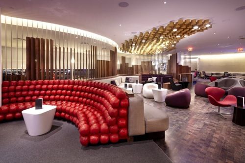 Inside Virgin Atlantic's funky Clubhouse lounge at New York JFK