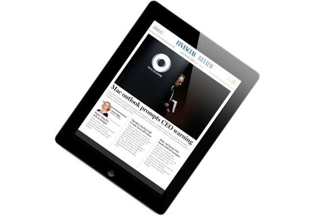 The Australian Financial Review comes to the iPad