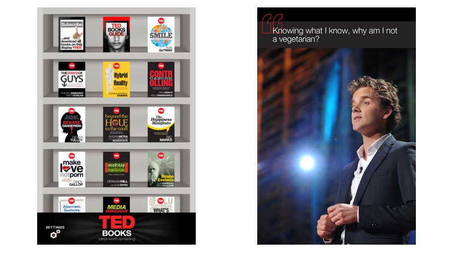 Perfect for inflight reading: TED's new iPad/iPhone book app