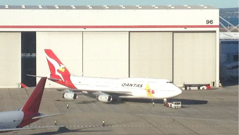 Qantas' Olympic Games boxing kangaroo Boeing 747