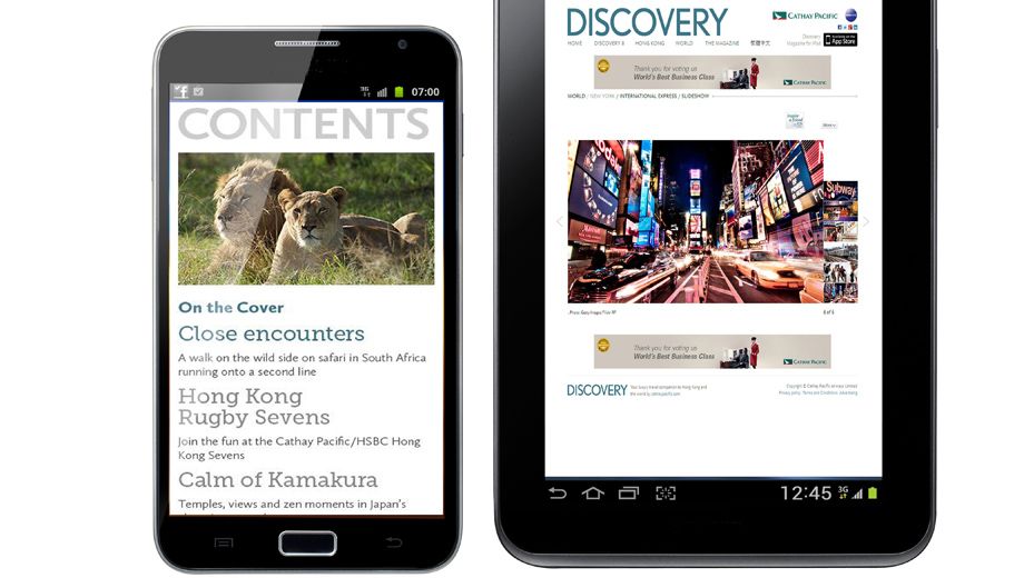 Cathay Pacific pushes inflight magazine onto iPad, Android tablets