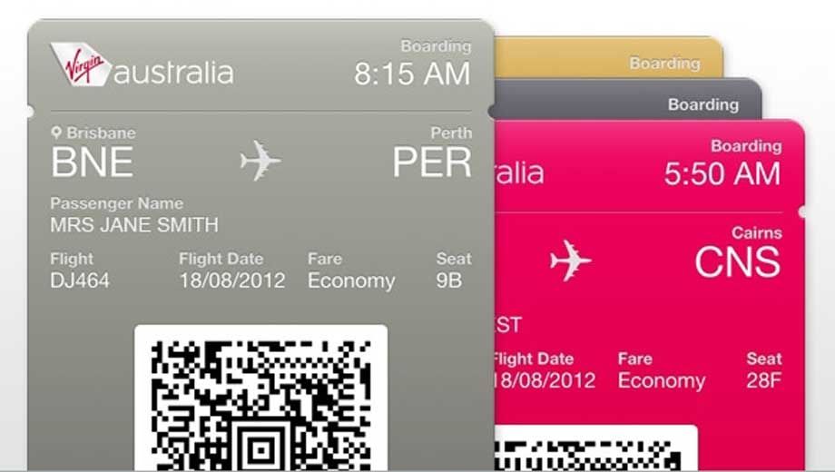Virgin Australia debuts iPhone 5 Passbook mobile boarding pass