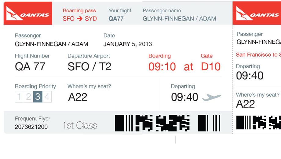 Should airlines redesign your boarding pass to look like this?