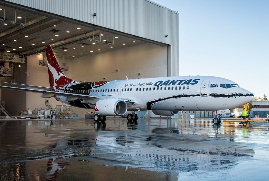 Qantas reveals new Boeing painted in Aboriginal 'Dreamtime' livery