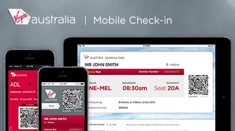 Virgin Australia mobile check-in goes paperless