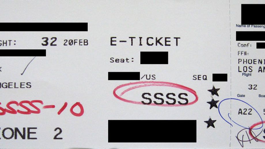 What does 'SSSS' on your boarding pass mean?