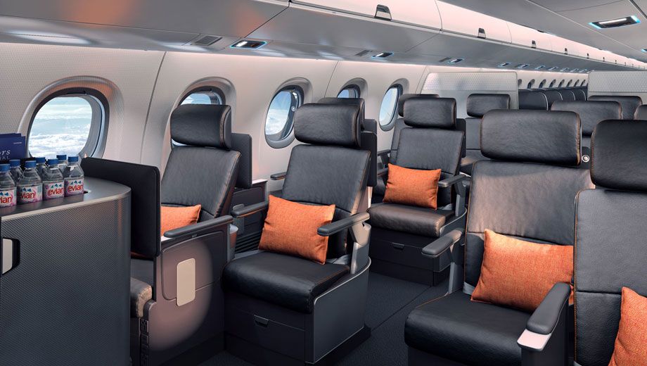 Photos, video: Embraer's E190 E2 jet cabin, interior concept