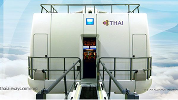 Thai Airways offers flight simulator sessions for frequent flyer points