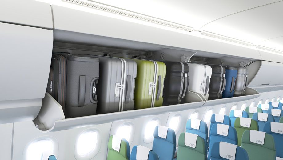 New Airbus A320 pivoting bins offer up to 60% more storage
