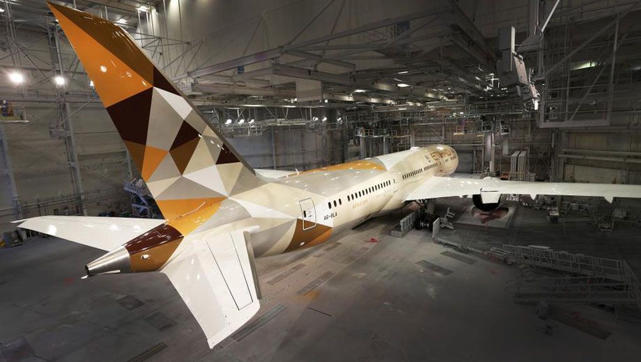 Photos: Etihad unveils new livery on Boeing 787, Airbus A380