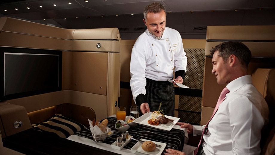 Etihad upgrades business and first class dining, sleep service