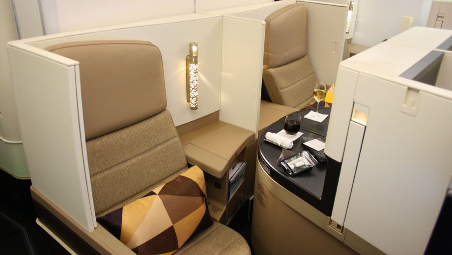 Inside Etihad's Airbus A380, Boeing 787 Business Studio business class