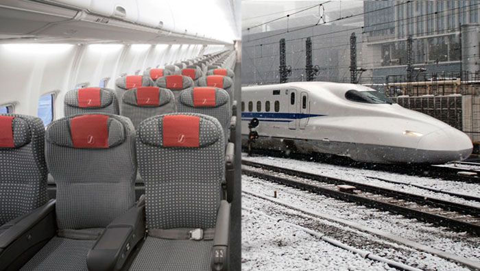 Japan: to catch the plane or the bullet train?