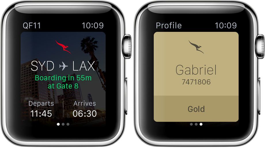 Qantas unveils Apple Watch app