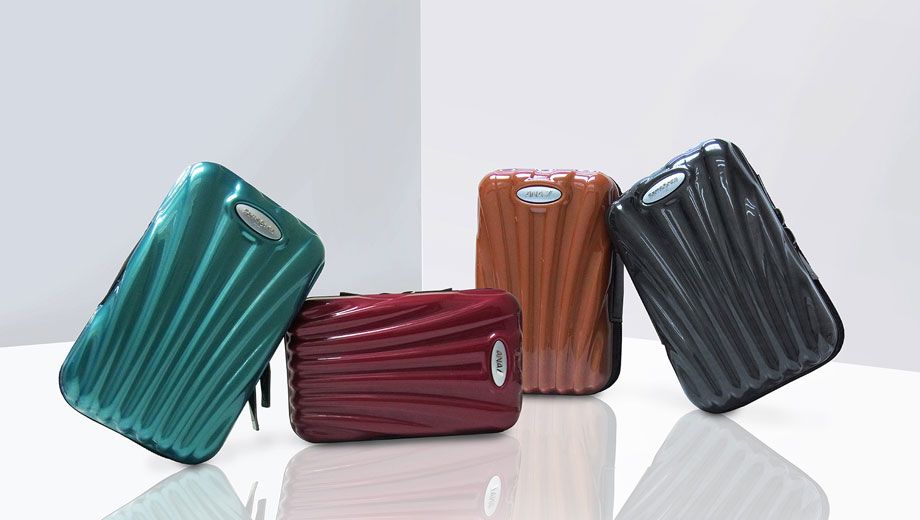 ANA's new first class amenity kit comes in a tiny Samsonite bag