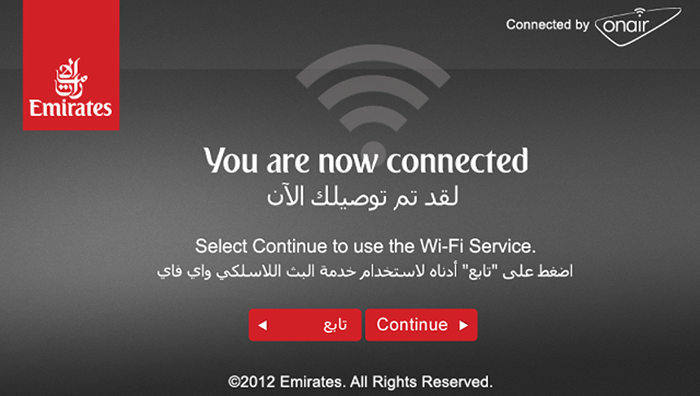 Emirates' free inflight Internet for Airbus A380, Boeing 777