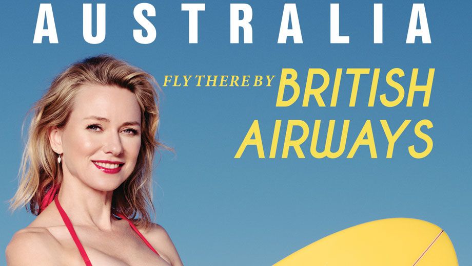 Naomi Watts recreates iconic British Airways poster