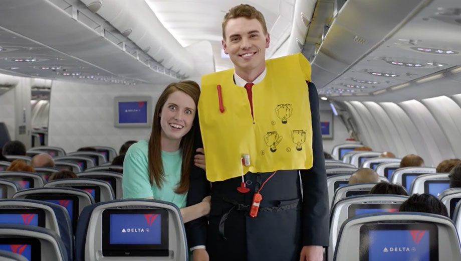 Watch Delta's new Internet-meme safety video