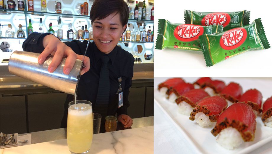 Qantas celebrates Tokyo flights with sashimi, sake, green tea Kit-Kats