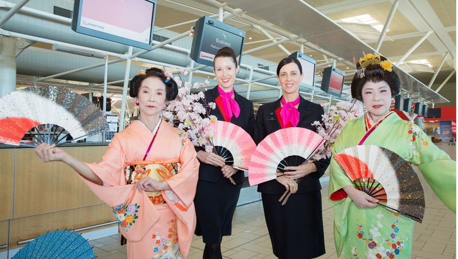 Qantas kicks off doubles daily flights to Japan