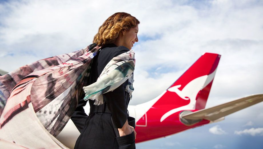 Qantas steps into high-flying fashion with Bird & Knoll scarf