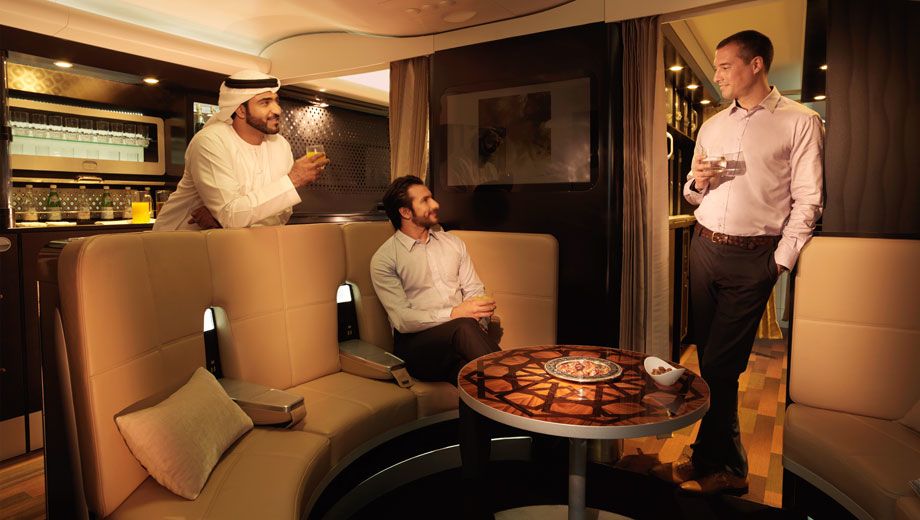 Review: Etihad Airways' Airbus A380 Lobby lounge