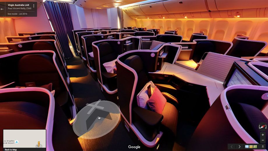 Take a 3D tour of Virgin Australia's Boeing 777 business class