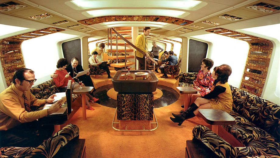 Photos: Boeing’s groovy Tiger Lounge in the belly of the 747