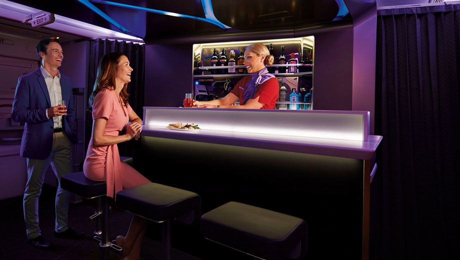 Raising the bar: Virgin Australia's swanky new Boeing 777 bar